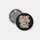 T素晴らしシャツの時間がかかる マグネット (正面/裏面)