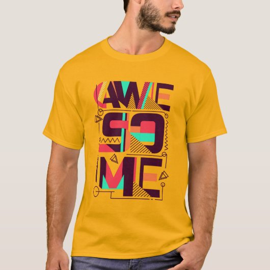 T素晴らしシャツ用タイポグラフィ Tシャツ (正面)