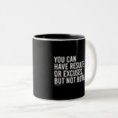 - T結果か弁解両方を有する   ことができません ツートーンマグカップ (正面右)