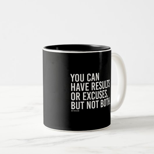 - T結果か弁解両方を有する   ことができません ツートーンマグカップ (正面右)