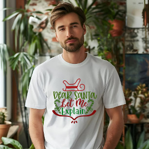 T親愛シャツの説明はサンタから Tシャツ
