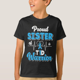 T誇りを持った1d戦士の糖尿病糖尿病の姉妹 Tシャツ