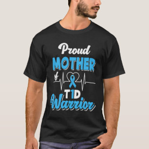 T誇りを持った1d戦士の糖尿病糖尿病の母親 Tシャツ