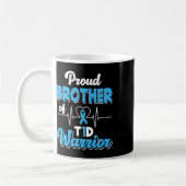 T誇りを持った1d戦士の糖尿病糖尿病Aの弟 コーヒーマグカップ (左)