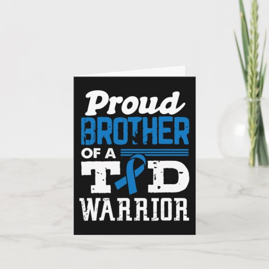 T誇りを持った1D戦士の糖尿病認識度の兄弟 カード (正面)