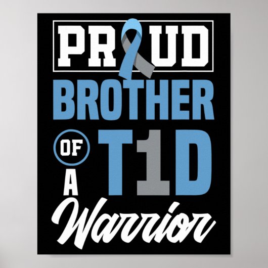 T誇りを持った1d戦士の糖尿病認識度の兄弟 ポスター (正面)