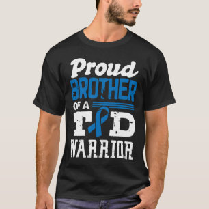 T誇りを持った1d戦士の糖尿病認識度の兄弟 Tシャツ