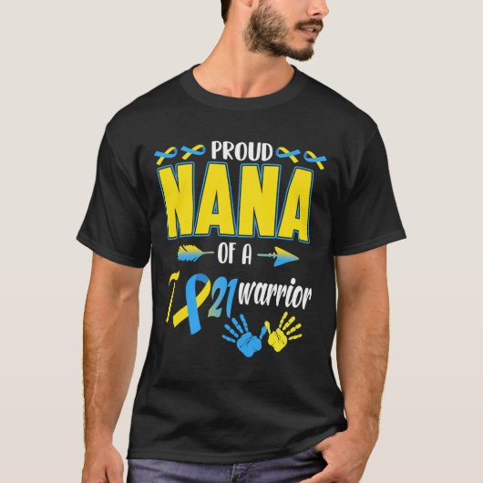 T誇りを持った21戦士ダウン症候群認識度のNana Tシャツ (正面)