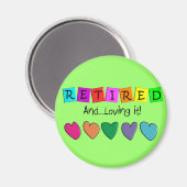 T退職したシャツとギフト マグネット (正面/裏面)