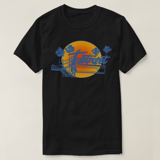 T通りサンクレメンテカリフォルニア Tシャツ (デザイン正面)