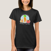 T違うシャ素晴らしツブラック Tシャツ (正面)