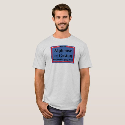 T選シャツ「アルフォンスとガストン」 Tシャツ (正面フル)