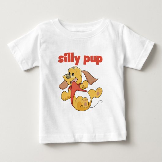 T間抜けシャツとギフトをアップ ベビーTシャツ (正面)