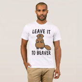 T離れシャツをビーバーおもしろいに届ける Tシャツ (正面フル)