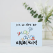 T頼シャツとギフトの孫について ポストカード (スタンド正面)