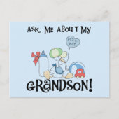 T頼シャツとギフトの孫について ポストカード (正面)