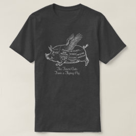 T飛んでいるシャツを切る Tシャツ