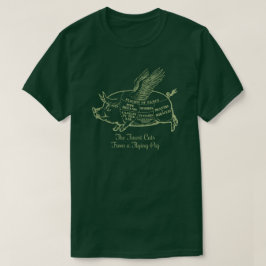 T飛んでいるシャツを切る Tシャツ