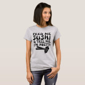 T食べ物を与えシャかわいらしツ Tシャツ (正面フル)