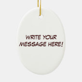 T骨のステーキ肉蛋白質はビーフの脂肪骨を焼きました セラミックオーナメント (裏面)