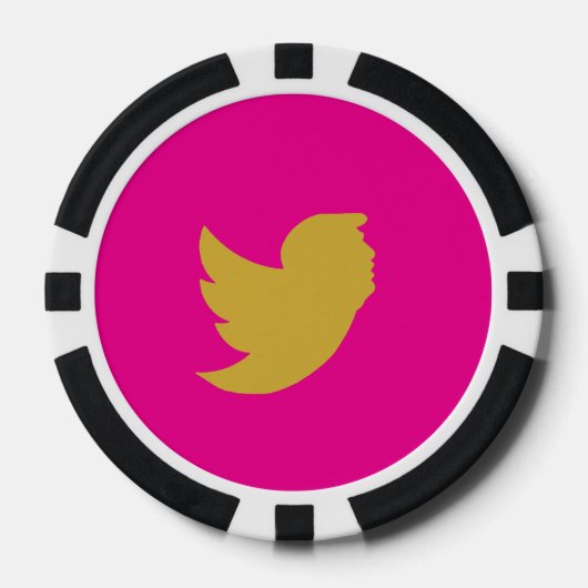 T鳥デザイントランプのポーカーチップ ポーカーチップ (正面)