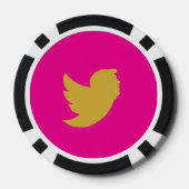 T鳥デザイントランプのポーカーチップ ポーカーチップ (裏面)