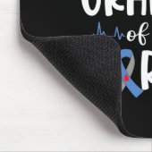 T1誇りを持ったD戦士の祖母の糖尿病認識度Bl マウスパッド (コーナー)