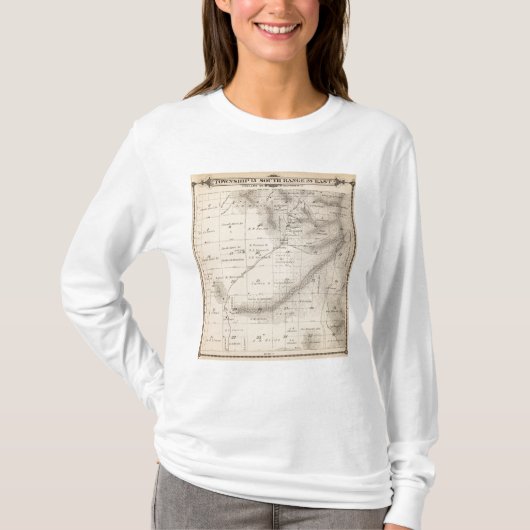 T15S R25E Tulare郡セクション地図 Tシャツ (正面)