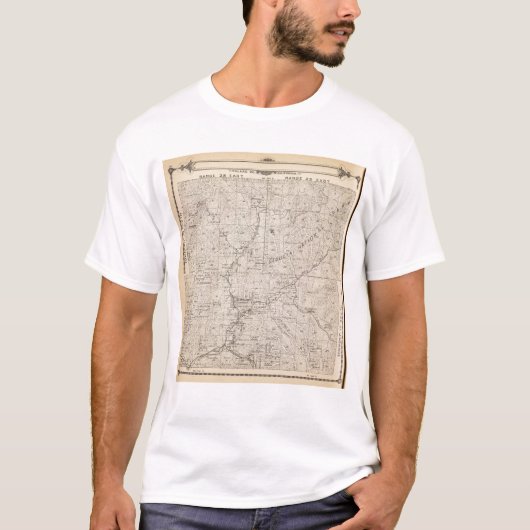 T1617S R2829E Tulare郡セクション地図 Tシャツ (正面)