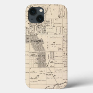 T17S R23E Tulare郡セクション地図 iPhone 13ケース