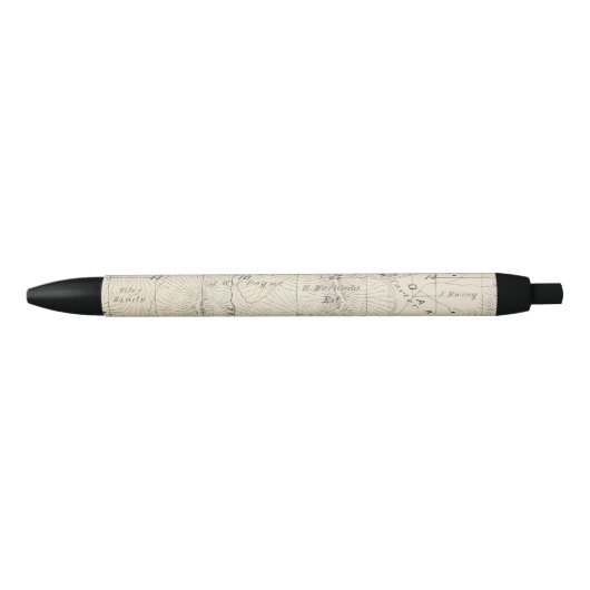 T18S R28E Tulare郡セクション地図 黒ボールペン (正面)