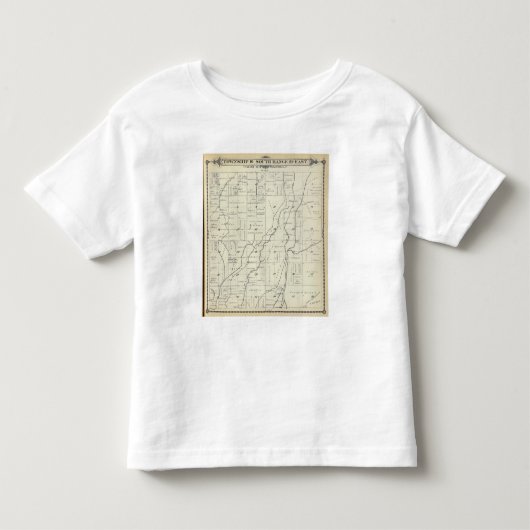 T19S R22E Tulare郡セクション地図 トドラーTシャツ (正面)