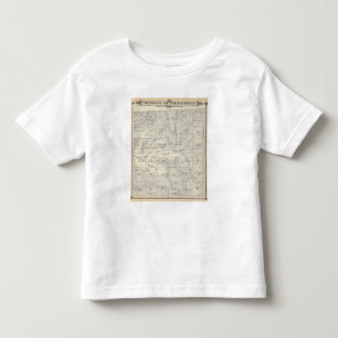 T19S R28E Tulare郡セクション地図 トドラーTシャツ