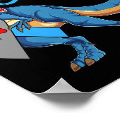 T1dおばさん1型糖尿病認識度月型恐竜 ポスター (角)