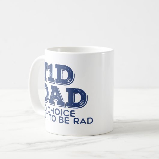 T1dのパパの素晴らしい(海軍) コーヒーマグカップ (正面左)