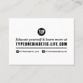 T1dの真実(3.5" x 2.5") 紹介カード (裏面)