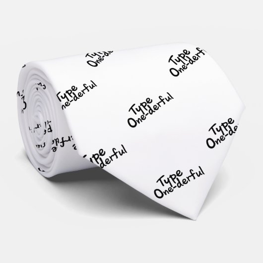 T1Dの糖尿病性の糖尿病のギフト ネクタイ (ロール)