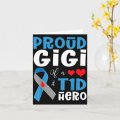 T1Dの英雄の誇りあるGigi 1型糖尿病啓発 カード (黄色い花)