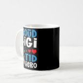 T1Dの英雄の誇りあるGigi 1型糖尿病啓発 コーヒーマグカップ (正面左)