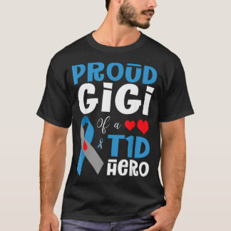 T1Dの英雄の誇りあるGigi 1型糖尿病啓発 Tシャツ