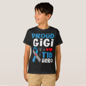 T1Dの英雄の誇りあるGigi 1型糖尿病啓発 Tシャツ (正面フル)