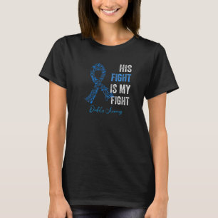 T1Dアパレル彼の戦いは私の戦いタイプ1糖尿病 Tシャツ