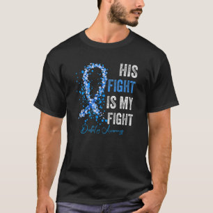 T1Dアパレル彼の戦いは私の戦いタイプ1糖尿病 Tシャツ
