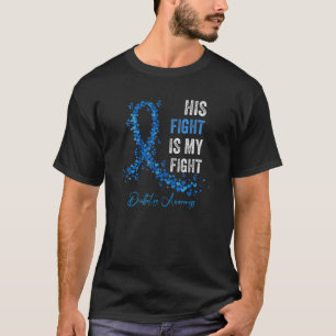 T1Dアパレル彼の戦いは私の戦いタイプ1糖尿病 Tシャツ
