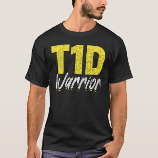 T1Dウォリアー糖尿病認識度月1型糖尿病 Tシャツ