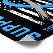 T1dシャツタイプ1糖尿病シャツビッグブラザーサポート ポスター (角)