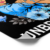 T1Dタイプ1糖尿病戦士認識度破壊不能 ポスター (角)