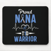 T1Dナナ誇りを持った糖尿病認識度タイプ1インスリンP マウスパッド (正面)