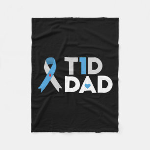T1dパパ糖尿病認識度タイプ1父インスリン フリースブランケット