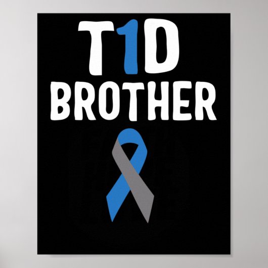 T1dブラザー糖尿病認識度タイプ1インシュリンパン ポスター (正面)